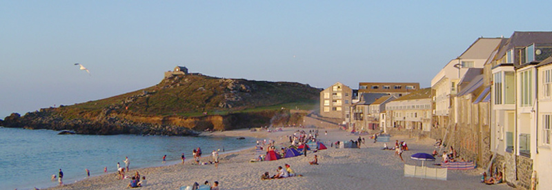 Porthmeor  Beach - looking towards the Island