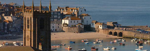 St Ives - view towards the harbour